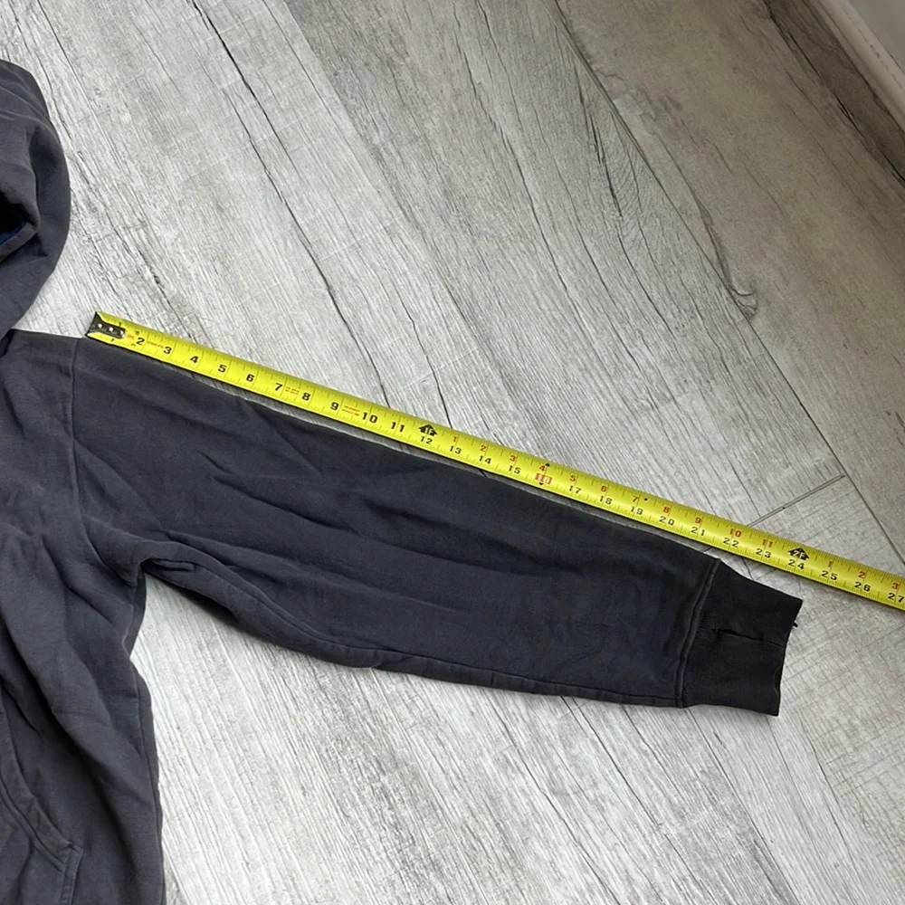 Men’s The North Face Hoodie Gray/Blue Size Medium Pullover‎ Logo